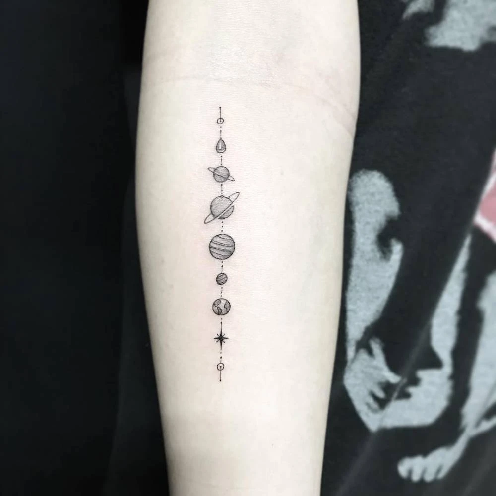 Solar System Tattoo ideas for Arms