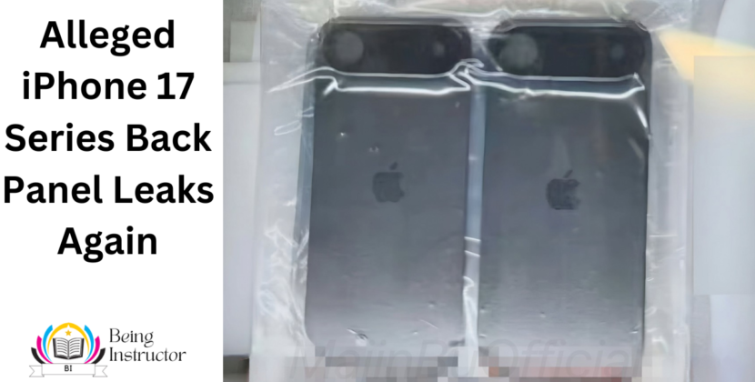 Alleged iPhone 17 Series Back Panel Leaks Again