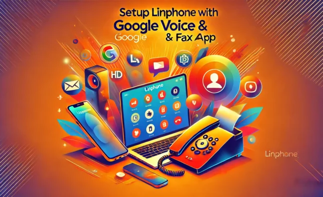 Linphone with Google Voice and Fax App