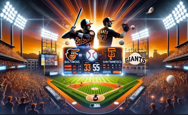 Baltimore orioles vs san Francisco giants match player stats