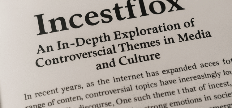 Incestflox: A Deep Dive into Controversial Themes in Modern Media and Online Culture