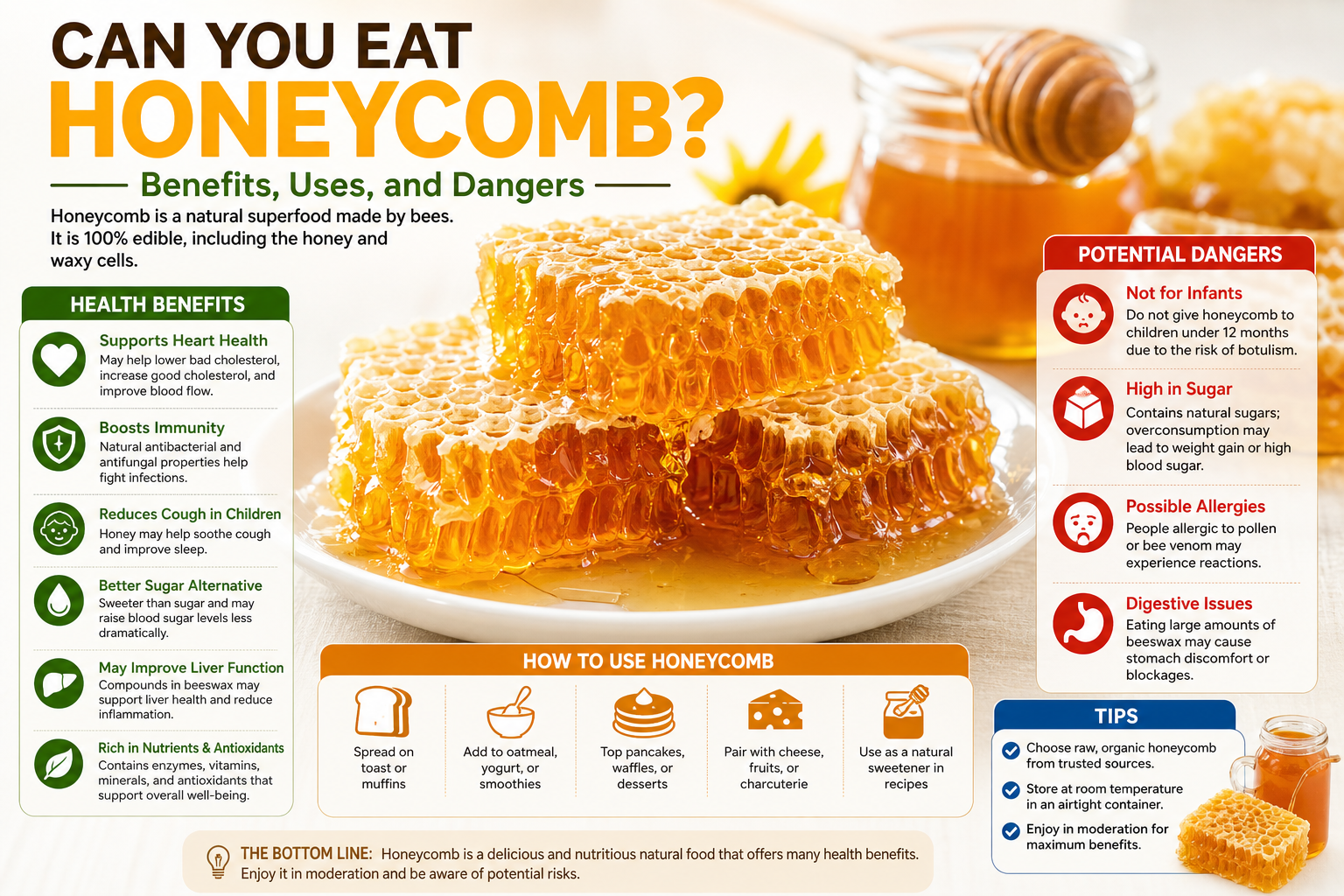 Can You Eat Honeycomb? Benefits, Uses, and Dangers