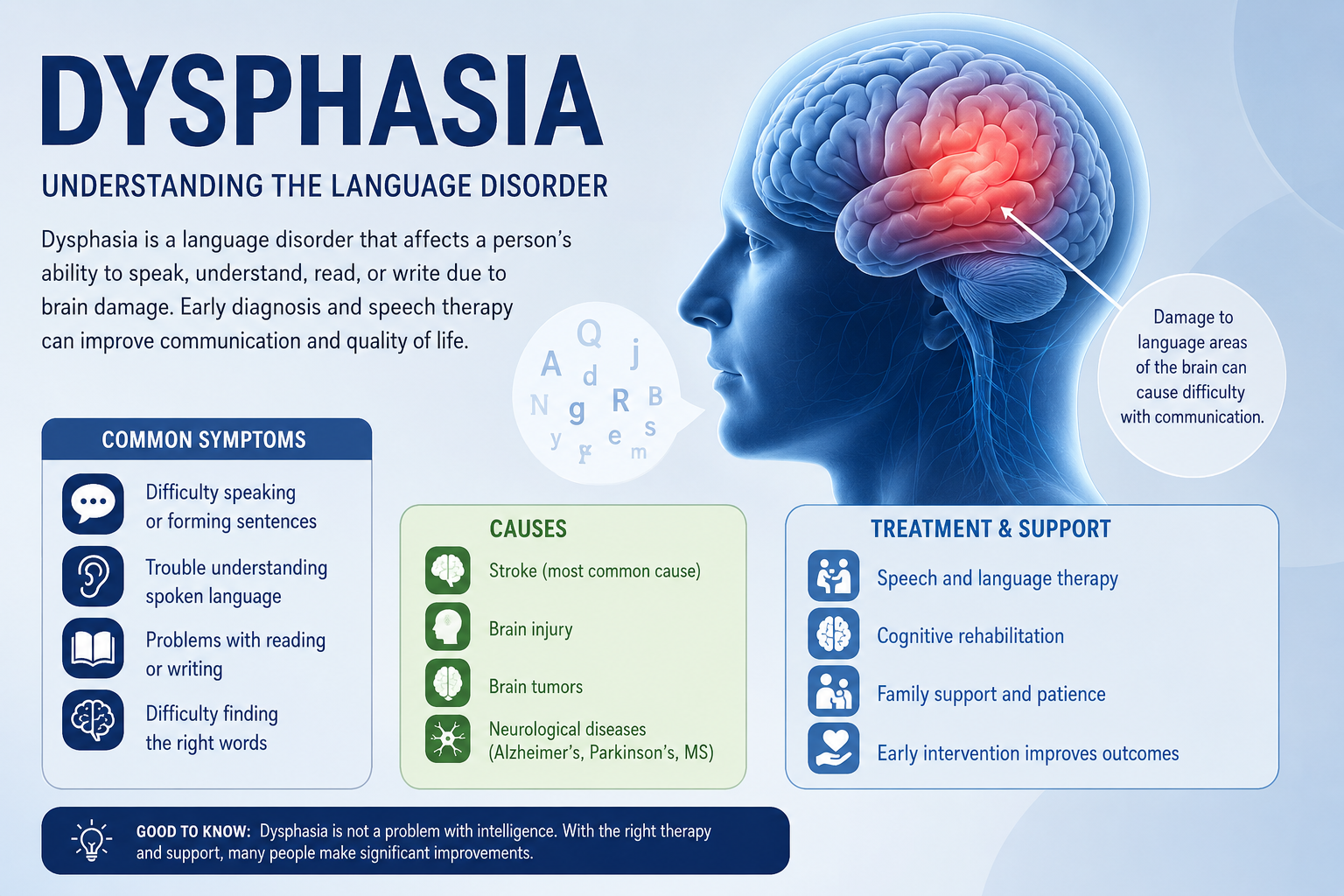 Dysphasia: Symptoms, Causes, Treatment & Aphasia vs Dysphasia