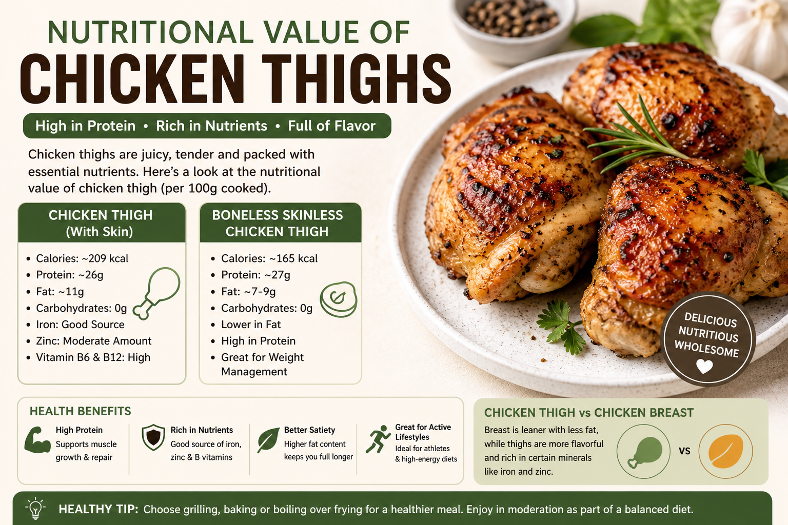 Calories in Chicken: Complete Guide to Nutrition, Cuts & Healthy Choices (2026 SEO Guide)