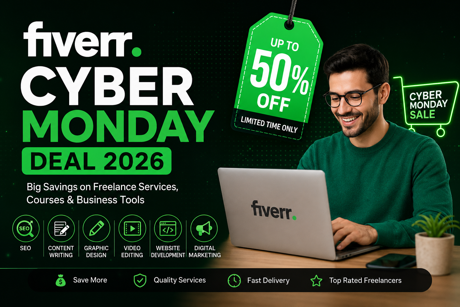 Fiverr Cyber Monday Deal 2026: Unlock Massive Discounts on Freelance Services